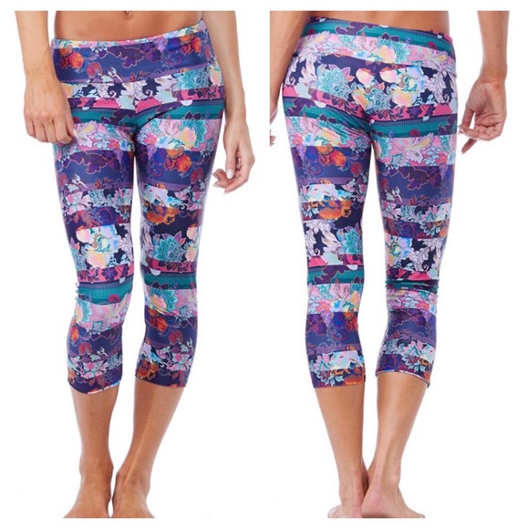 Onzie Pants - Online Capris Yoga Workout Leggings Bolivia Print